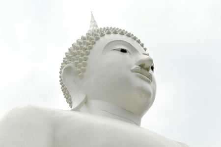 White Buddha In Thailandの写真素材