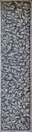 Silver engraving art background  
