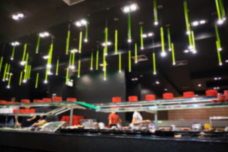 Blurred restaurant.の写真素材