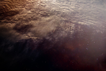 Blurred stars with the night sky look like outer space for background. Blurred background.の写真素材