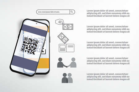 QR code scanning to conduct financial transactions or access information on Internet It is presented...