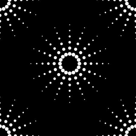 Vector seamless pattern backgrounds white geometric line pattern isolated on black background abstract texture for fabric Bag clothes or basket Fashion design with lines and colorsのイラスト素材