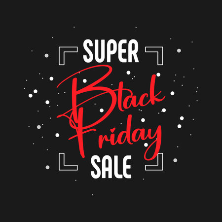 Black Friday sale design template. Black Friday banner. Vector illustrationのイラスト素材