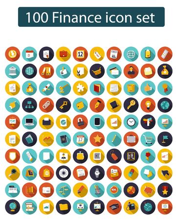 Complete eCommerce & finance icon set for web design or graphics designのイラスト素材