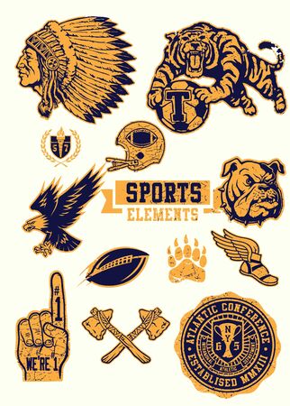 Mascot  design vector elements.  design elements for graphics design.のイラスト素材