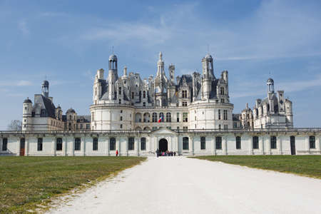 15.03.2016 Chambord Castle, France. A trip to Provence. One of the most beautiful castles in Europe.のeditorial素材