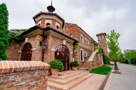 hotel Old house in Rostov region Russia 01.06.2019. The exterior of buildings.