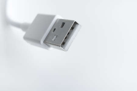 Cable to connect USB Type C devices to the USB port on your computer or laptop.の写真素材