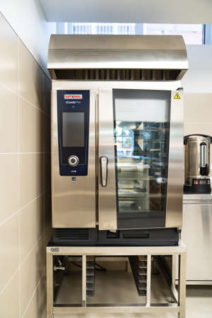 Combi oven is a universal thermal equipment. equipment for public catering.