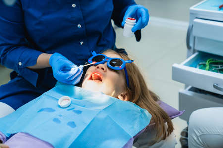 for Children use application anesthesia - gel is applied to gum before injection