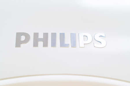 Large silver color logo philips on the equipment.