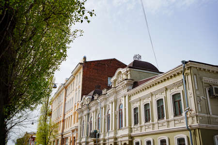 architecture of the city. an old building. walks through the old streets.の写真素材