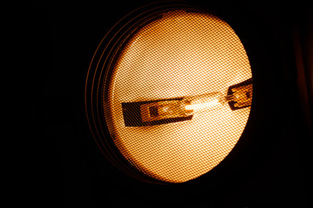 bright Studio halogen constant light illuminator. equipment for photo studioの写真素材