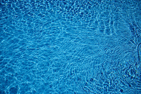 Blue is a common color for pool water