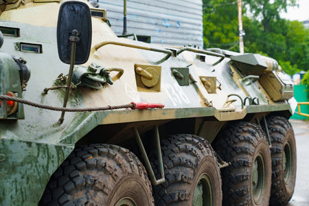 military equipment of during attempted military coup in Rostov-on-Don Russiaのeditorial素材