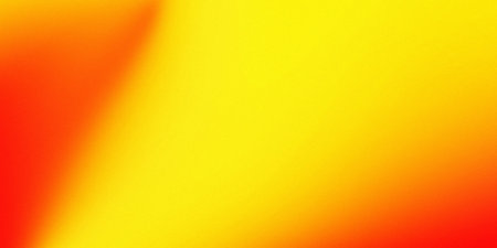 This image showcases a smooth gradient transition between warm tones, starting with a bright, saturated yellow that gradually shifts into a deeper, rich orange. The gradient is seamless, with no distinct lines or textures, creating a soft, harmonious blend. The top left corner features a more intense yellow, while the bottom right corner transitions into a deeper, almost reddish-orange. This gradient effect can evoke feelings of warmth, energy, and creativity, making it versatile for backgrounds in design, branding, or artistic projects. The simplicity and boldness of the colors make it ideal for use in digital media, print materials, or as an accent in various visual compositions.の写真素材