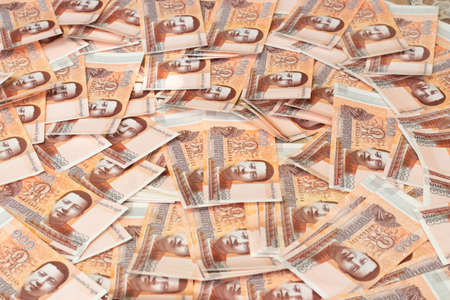 1000 Cambodia Real bills backgroundの写真素材