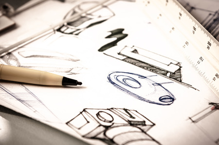 idea sketch of product designの写真素材