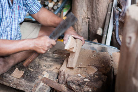 carpenter man made of wood job