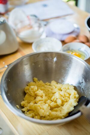 Closeup of stuff bakery food in a bowlの写真素材
