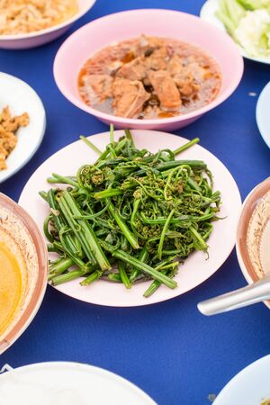 Mixed of asian food styleの写真素材