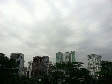 A view of buildings in Kuala Lumpurの素材
