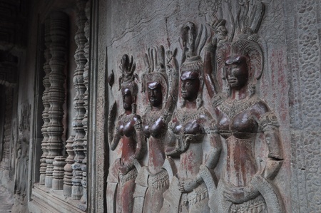 apsara in cambodiaの写真素材