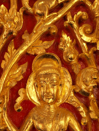 Golden carvings.の写真素材