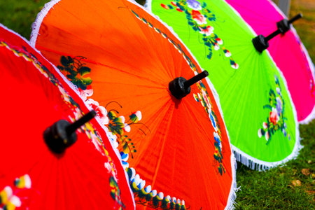 thai umbrellaの写真素材