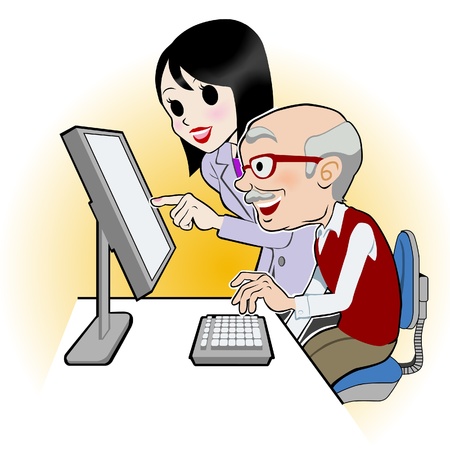 PC classroomのイラスト素材