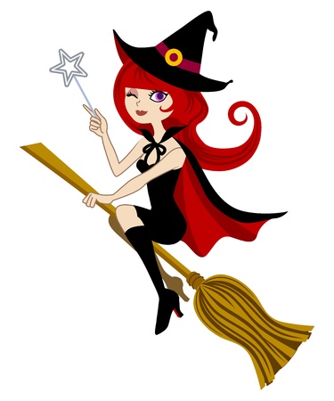 Halloween witch,Isolated On Whiteのイラスト素材