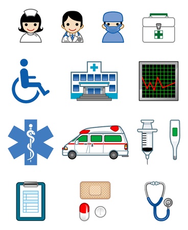 medical icon setのイラスト素材