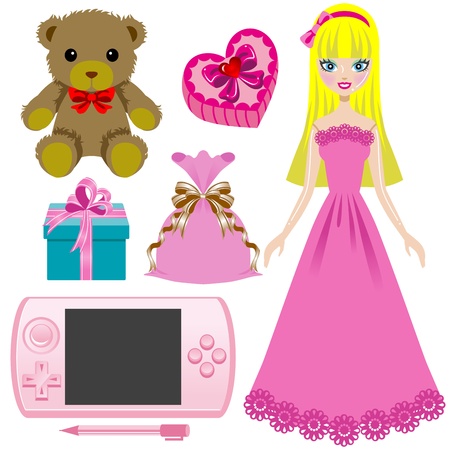 Toy for girlsのイラスト素材