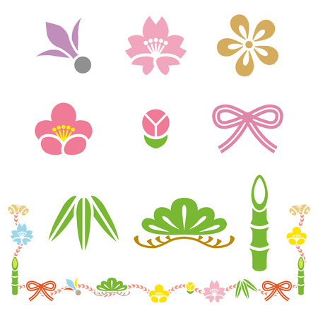 Japanese Good Luck Charm, Isolated のイラスト素材