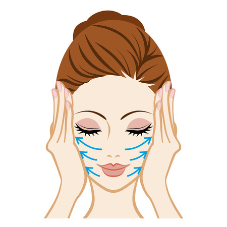 Lift up-Facial Skin Careのイラスト素材