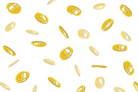 Falling Currency Background - Euroのイラスト素材