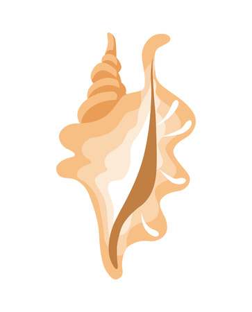 Pink Conch Seashell clip art iconのイラスト素材