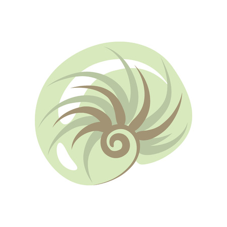 Seashell clip art iconのイラスト素材