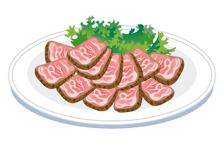 Roast beef clip artのイラスト素材
