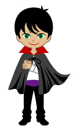 Vampire boy - Halloween costume Characterのイラスト素材