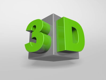 3d concept words on the cubeの写真素材