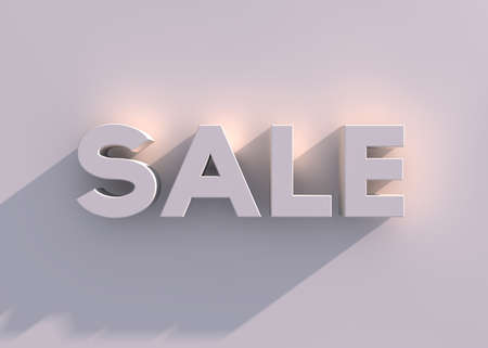 Concept of sale  3D illustrationの写真素材