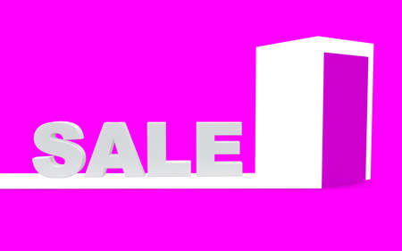 Concept of sale. 3D illustrationの写真素材