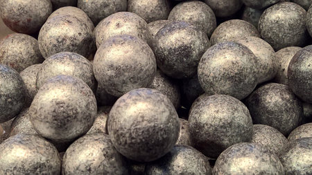 Edible Chocolate Decoration Pearls. Edible decorations for desserts, known as chocolate pearls or chocoballs.の写真素材