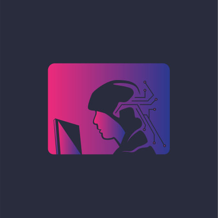 Illustration Vector Graphic of Worker Logo Design. Perfect to use for Technology Companyのイラスト素材