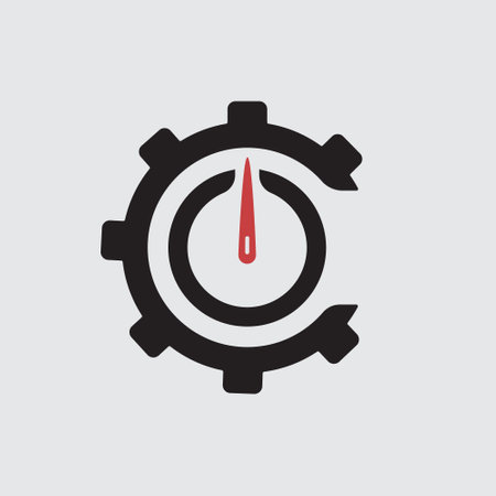 speedometer icon in flat style. vector illustration on white isolated background.のイラスト素材