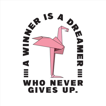 Flamingo logo template. Vector illustration of a flamingo.のイラスト素材