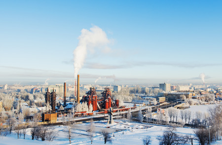 NIZHNY TAGIL, RUSSIA - FEBRUARY 13, 2016: Top view of the Plant Museum of the history of mining technology. The plant was founded by Demidov's dynasty in 1725.のeditorial素材