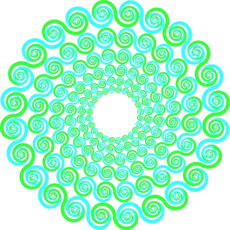 Spiral mandalaのイラスト素材