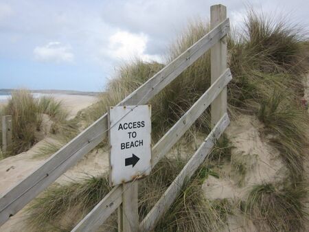 Beach Signの写真素材